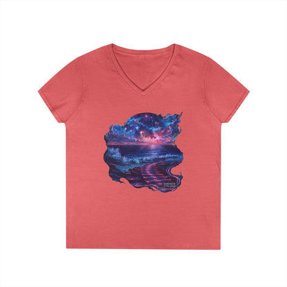 America 1776-2026 Independence Day USA Women's V-Neck Tee