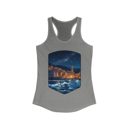The Lightening City At The Coast Women's Ideal Racerback Tank
