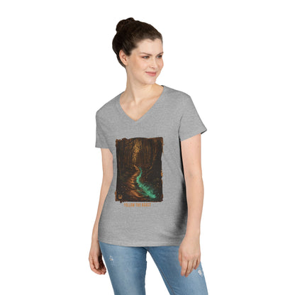 Follow The Roast Women's V-Neck Tee