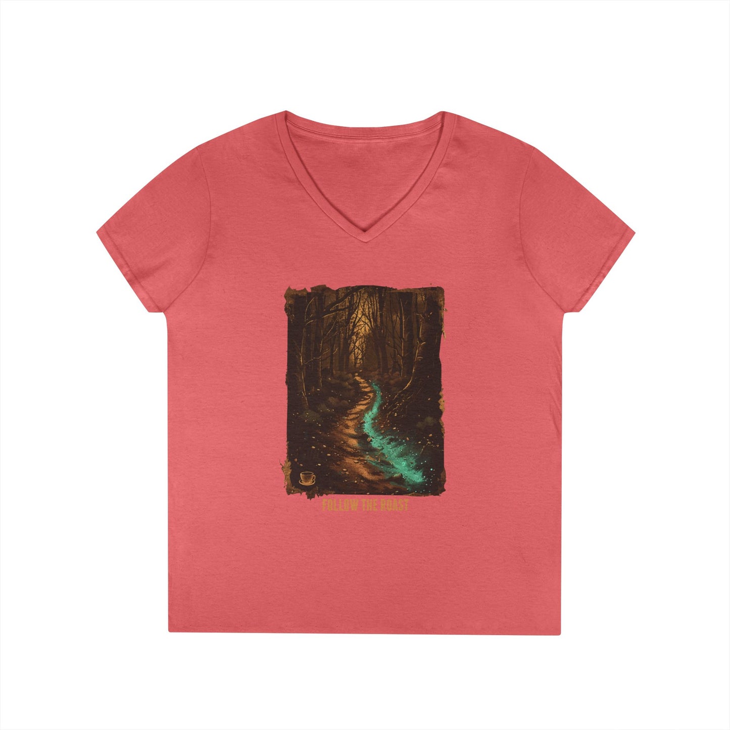 Follow The Roast Women's V-Neck Tee