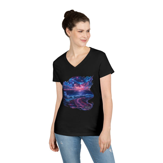America 1776-2026 Independence Day USA Women's V-Neck Tee