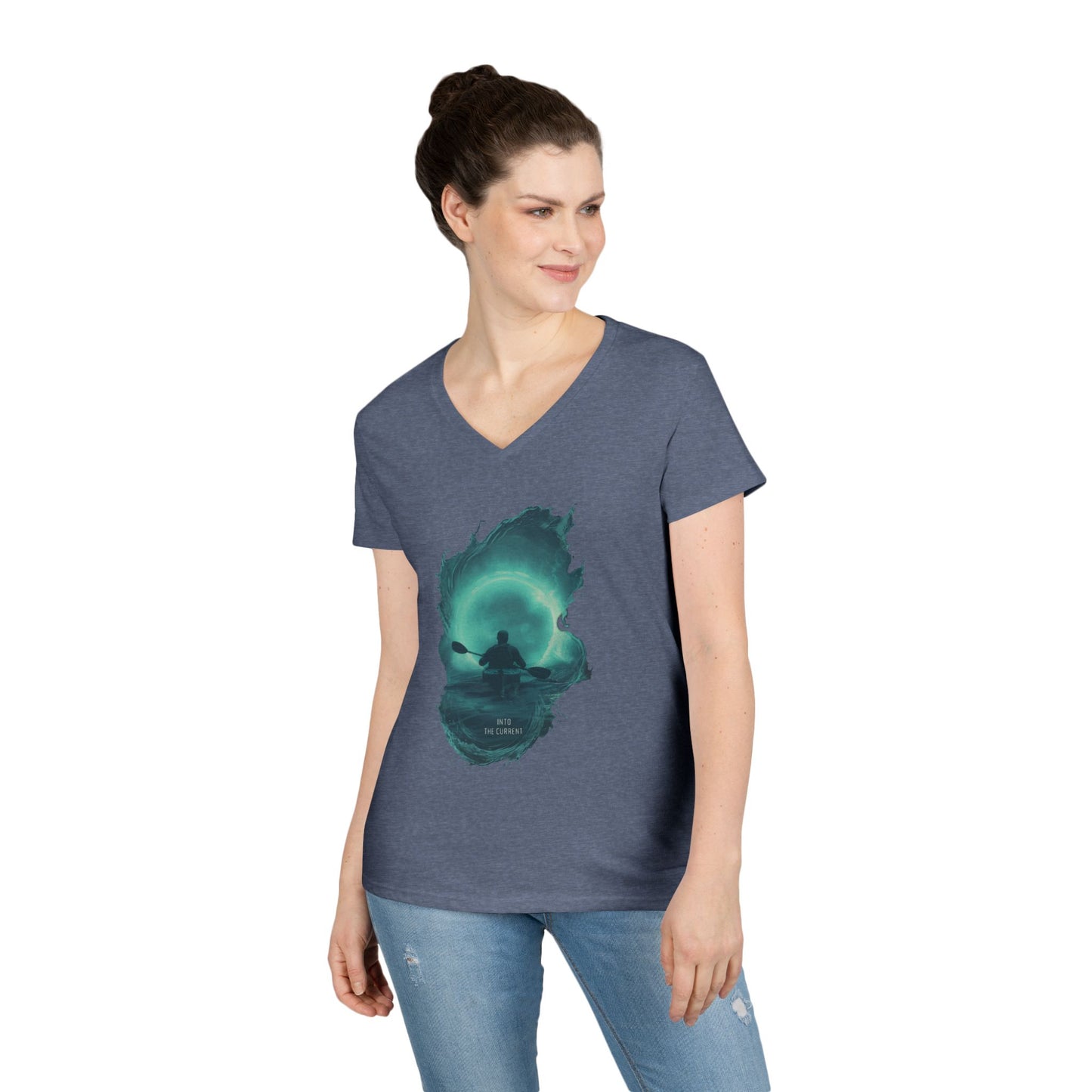 Into The Current Women's V-Neck Tee