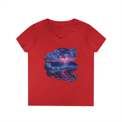 America 1776-2026 Independence Day USA Women's V-Neck Tee