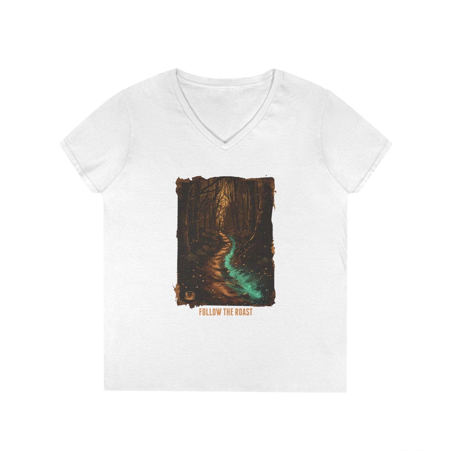 Follow The Roast Women's V-Neck Tee