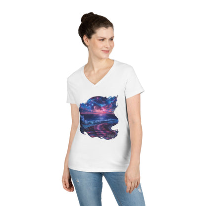 America 1776-2026 Independence Day USA Women's V-Neck Tee