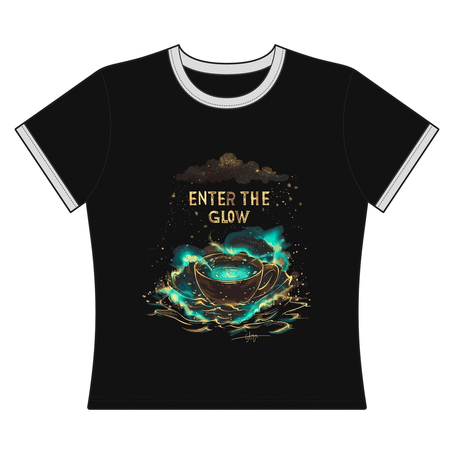 Enter The Glow Women's Ringer Tee