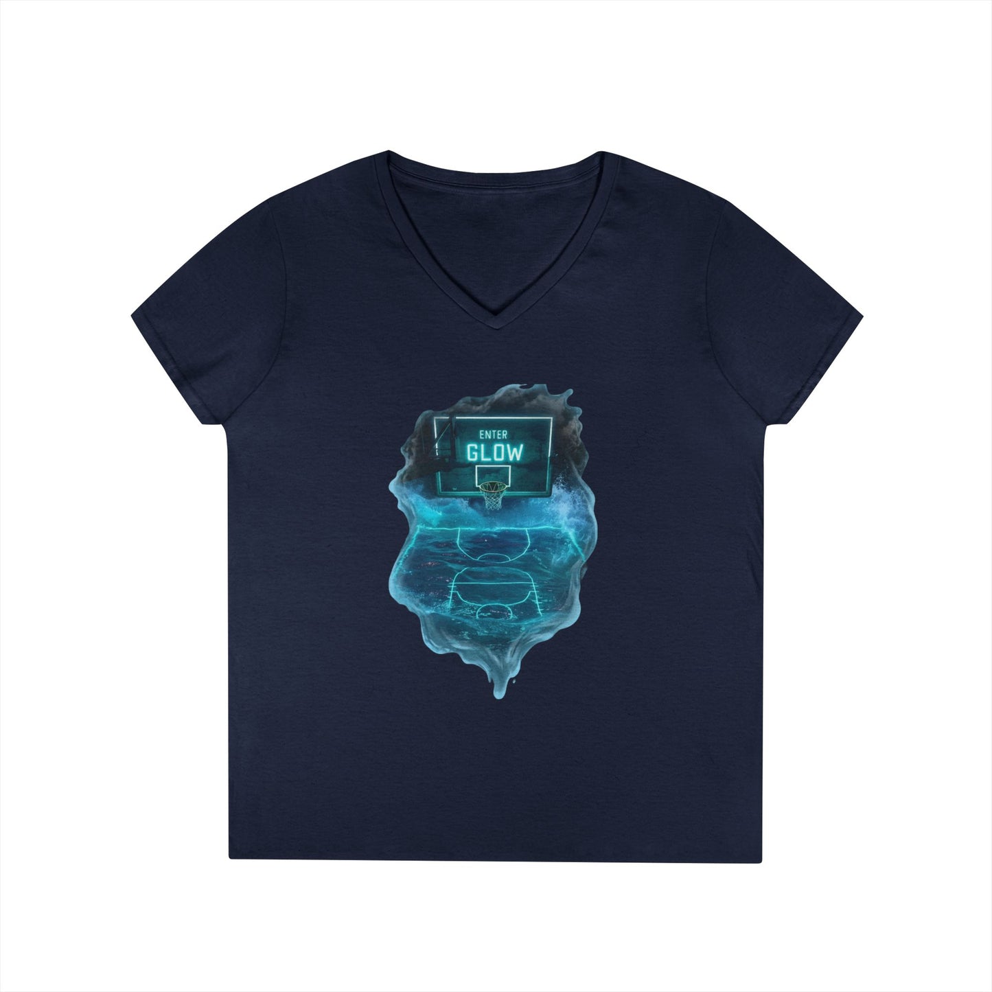 Enter The Glow Women's V-Neck Tee