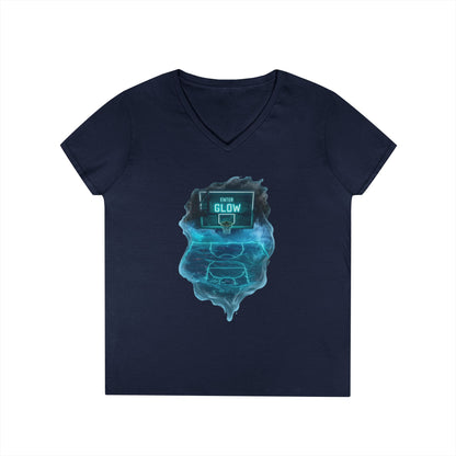 Enter The Glow Women's V-Neck Tee