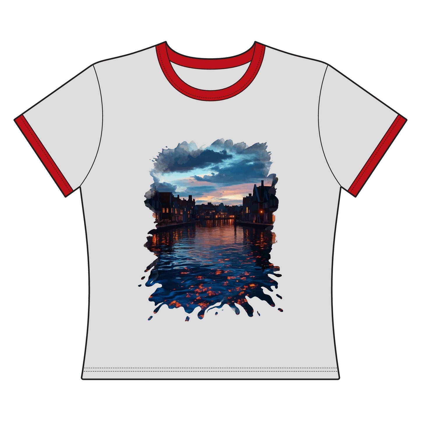 The Lightening Aura Women's Ringer Tee