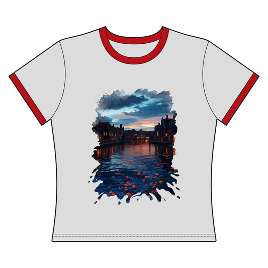 The Lightening Aura Women's Ringer Tee