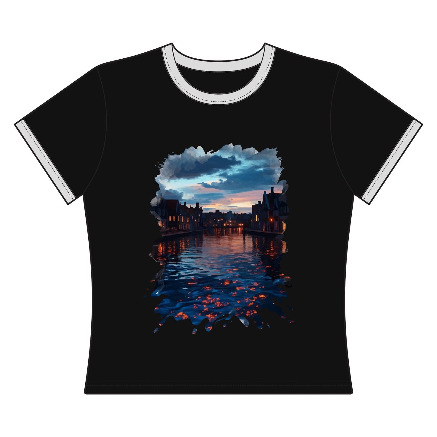 The Lightening Aura Women's Ringer Tee