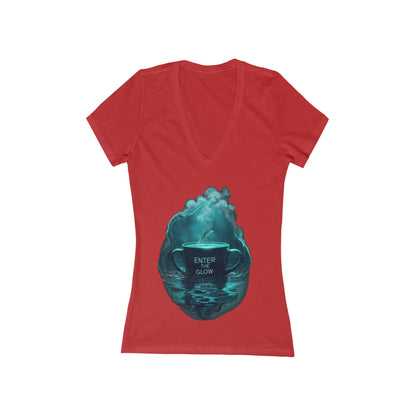 Enter The Glow Women's Deep V-neck Tee