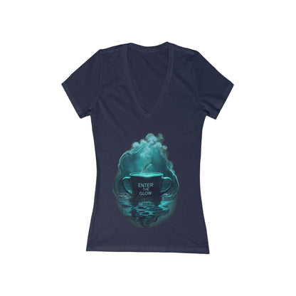 Enter The Glow Women's Deep V-neck Tee