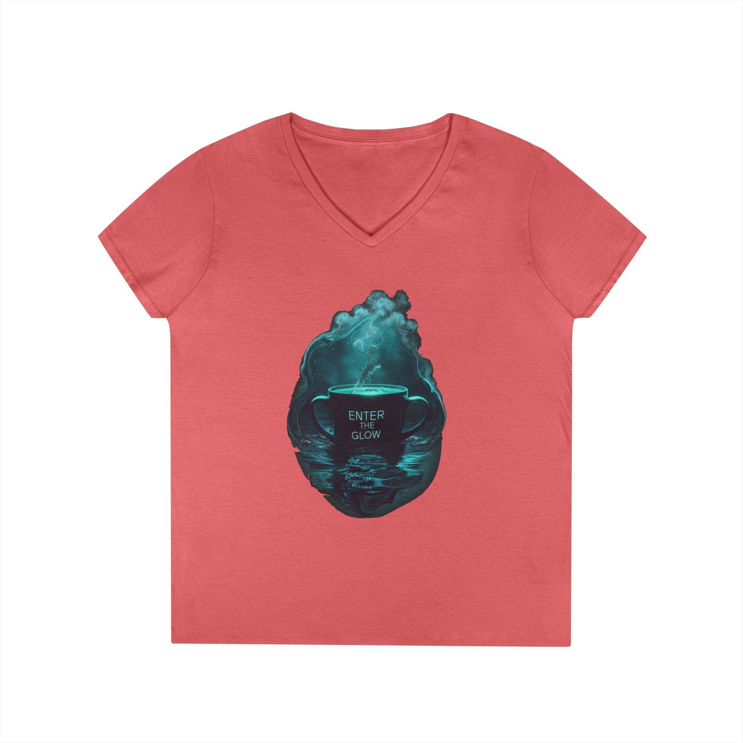 Enter The Glow Women's V-Neck Tee