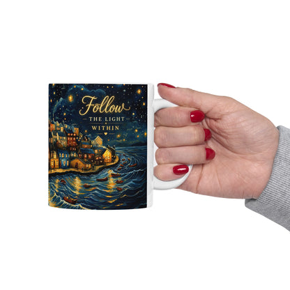 Follow The Light Within Ceramic Mug (11oz/15oz)