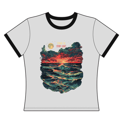 Stand In Your Light Women's Ringer Tee