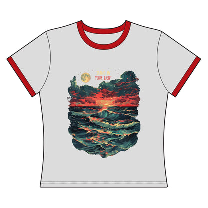 Stand In Your Light Women's Ringer Tee