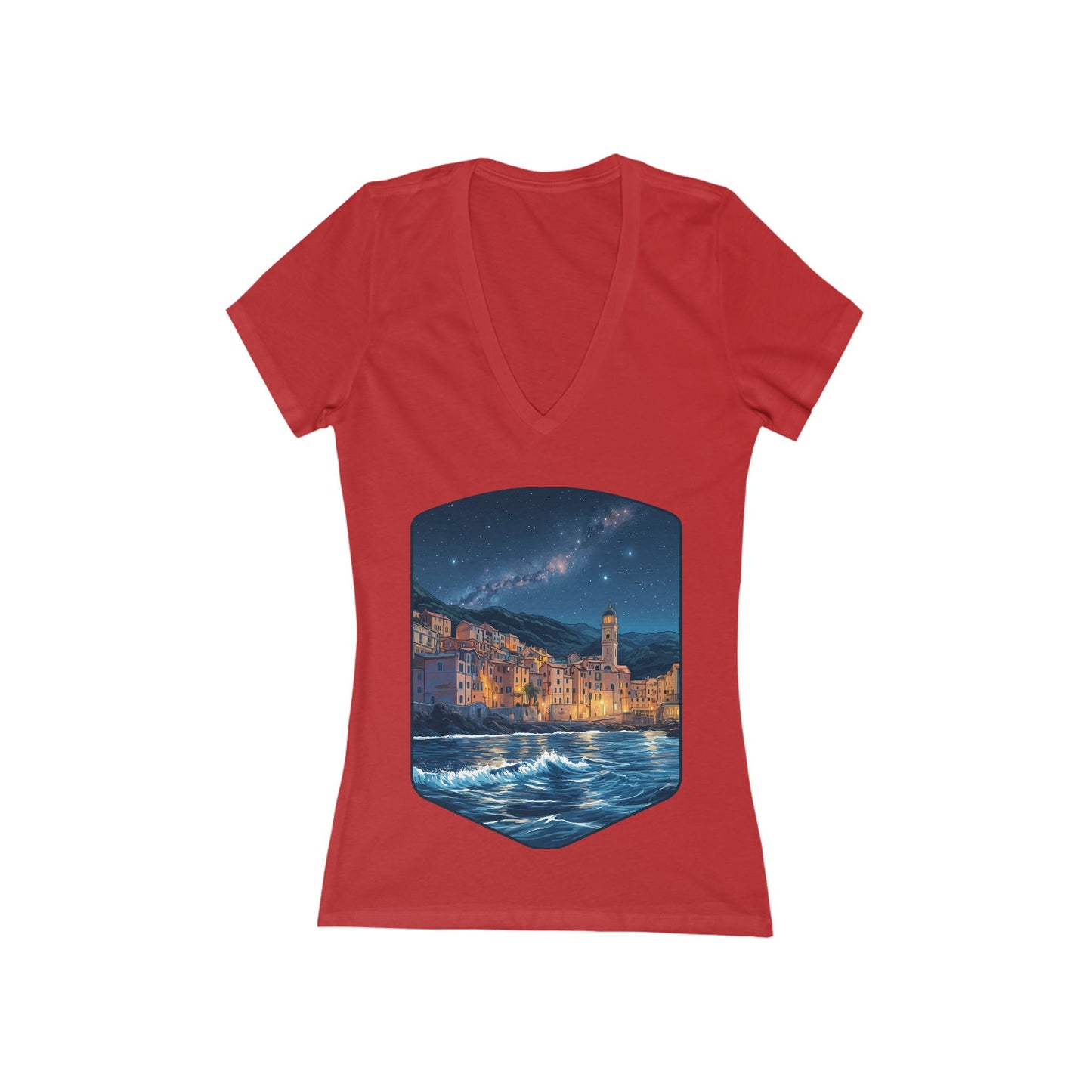 The Lightening City Women's Deep V-neck Tee