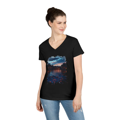 The Lightening Aura Women's V-Neck Tee
