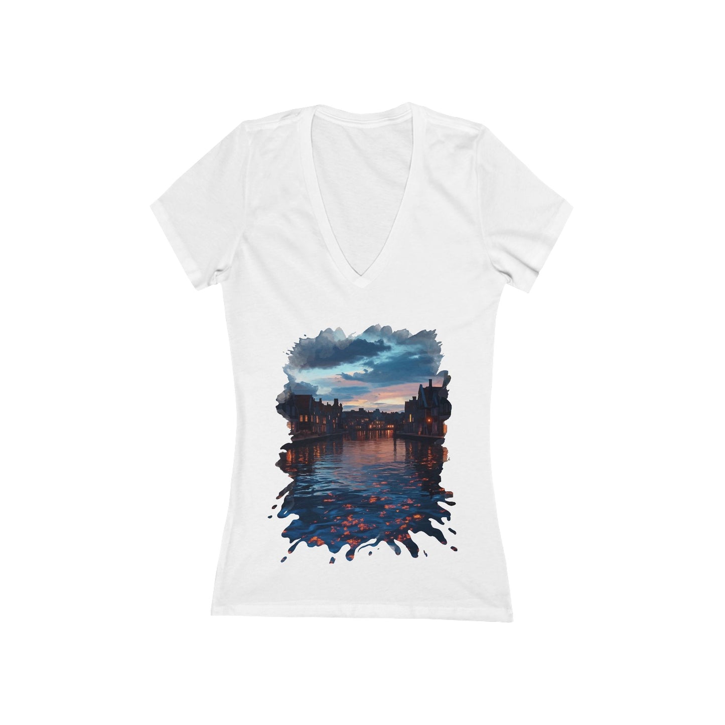 The Lightening Aura Women's Deep V-neck Tee