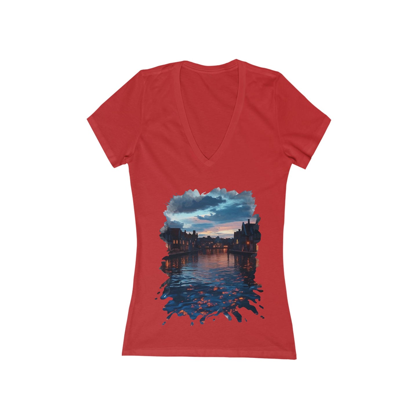 The Lightening Aura Women's Deep V-neck Tee