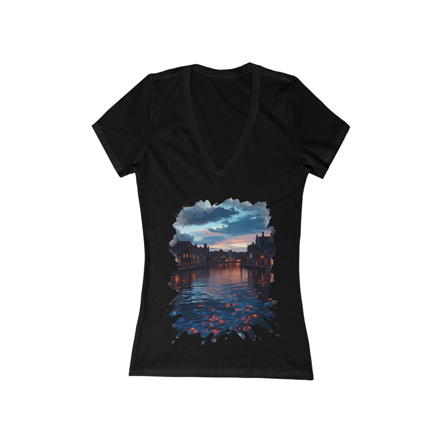 The Lightening Aura Women's Deep V-neck Tee