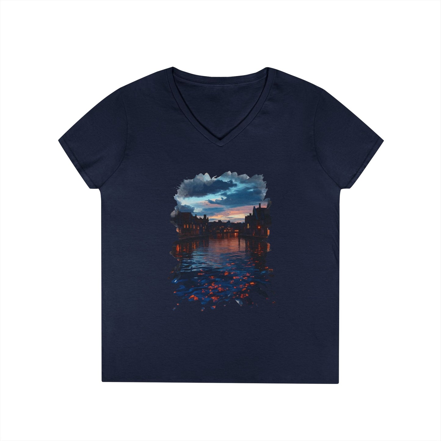 The Lightening Aura Women's V-Neck Tee