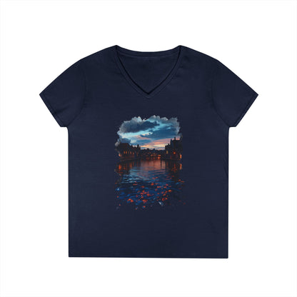 The Lightening Aura Women's V-Neck Tee