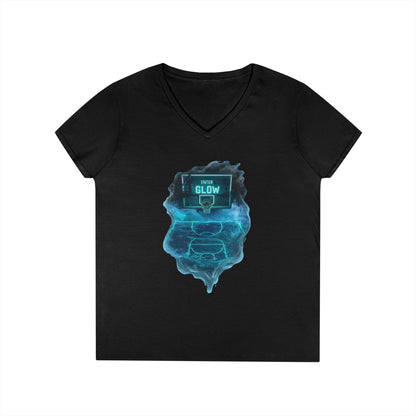 Enter The Glow Women's V-Neck Tee
