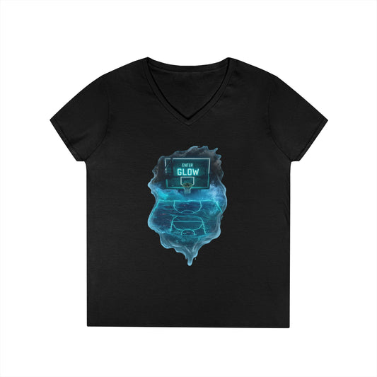 Enter The Glow Women's V-Neck Tee