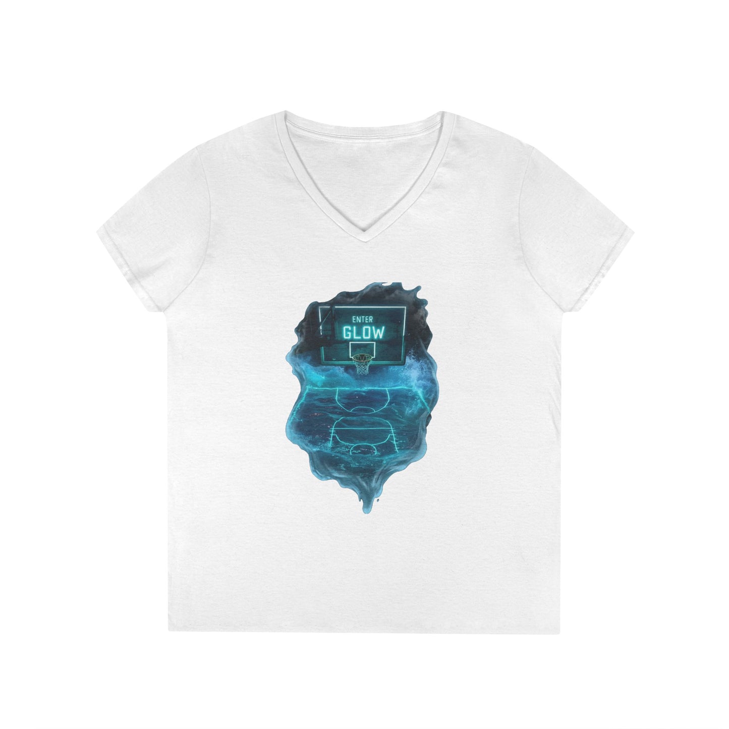 Enter The Glow Women's V-Neck Tee