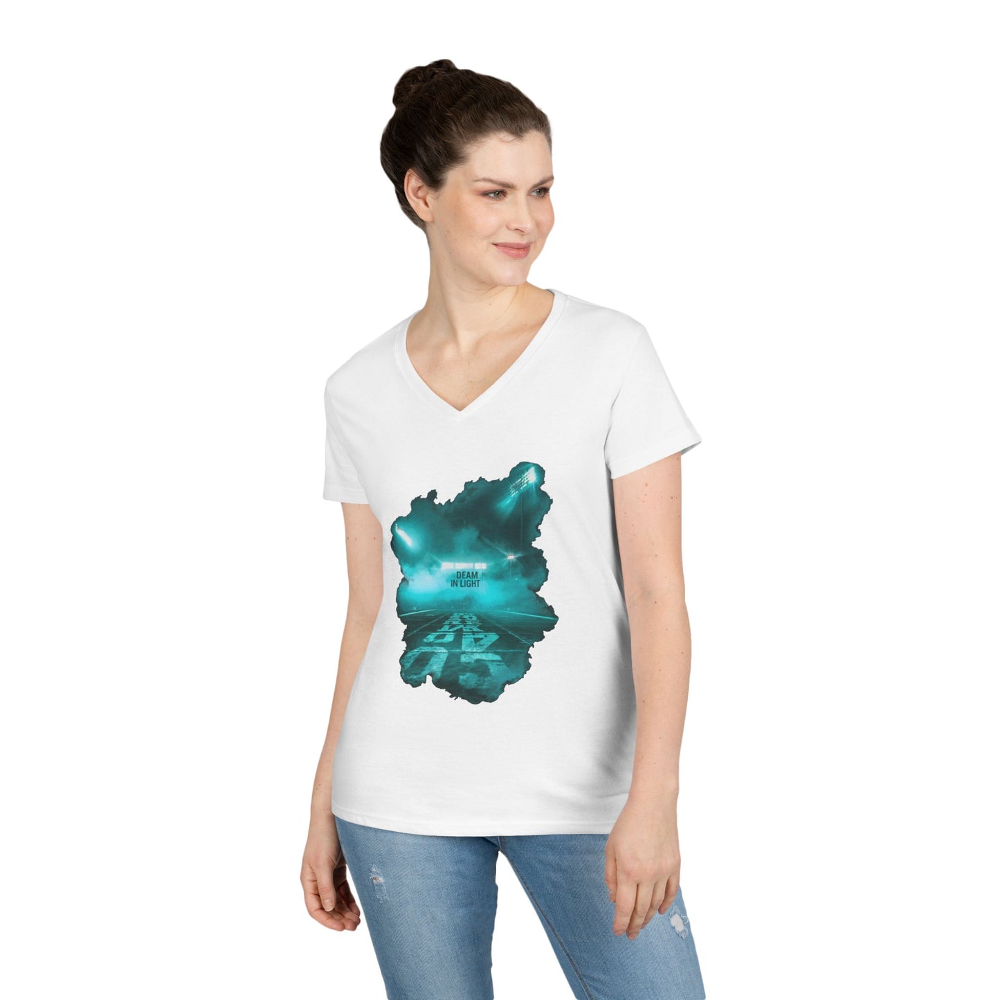 Dream In Light Women's V-Neck Tee