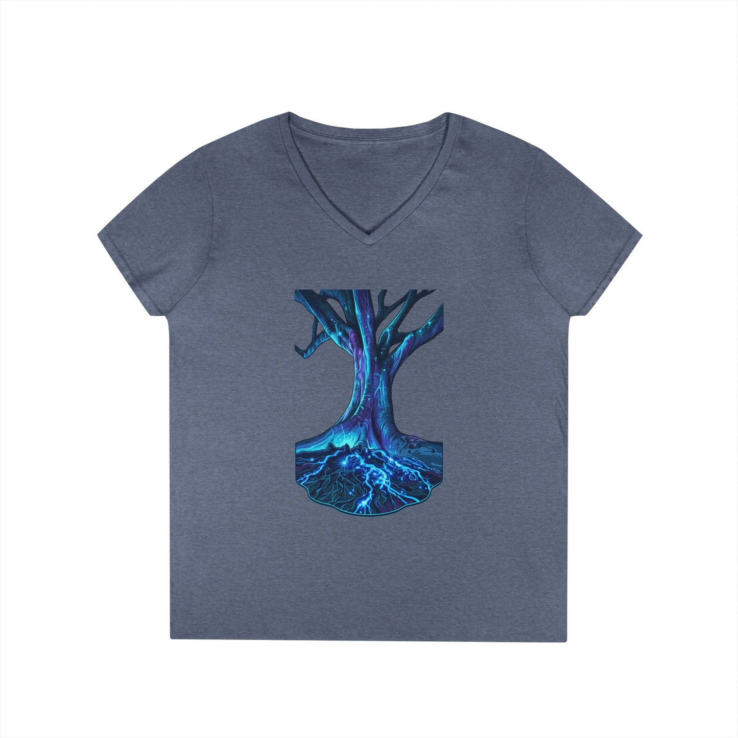 Light In The Tree Women's V-Neck Tee