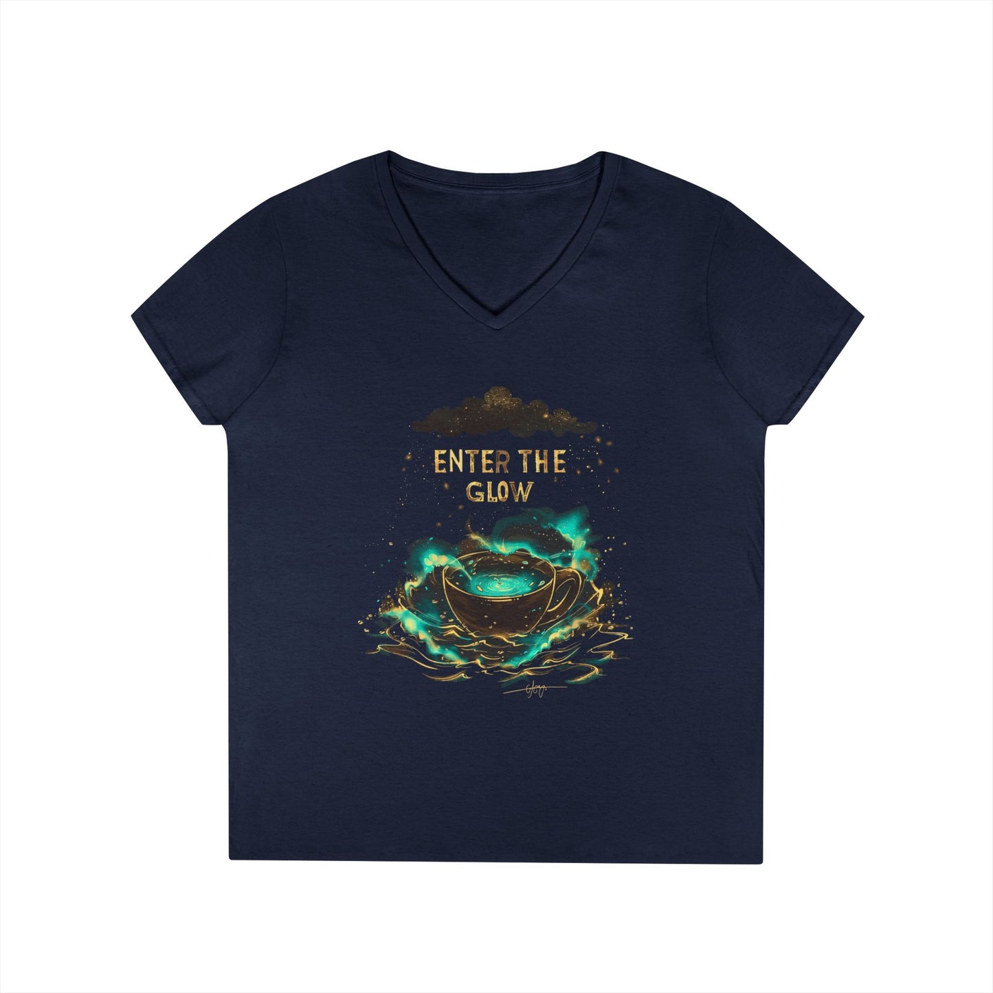 Enter The Glow Women's V-Neck Tee