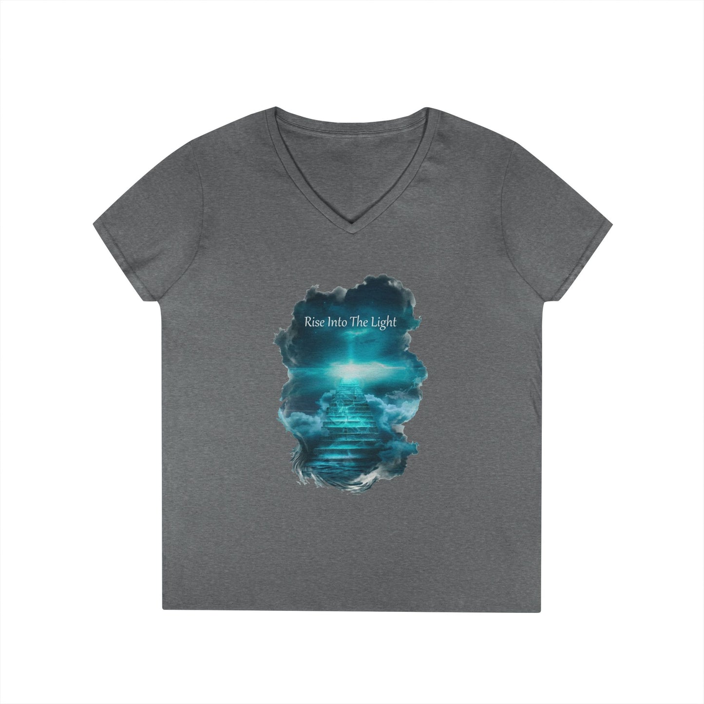 Rise Into The Light Women's V-Neck Tee