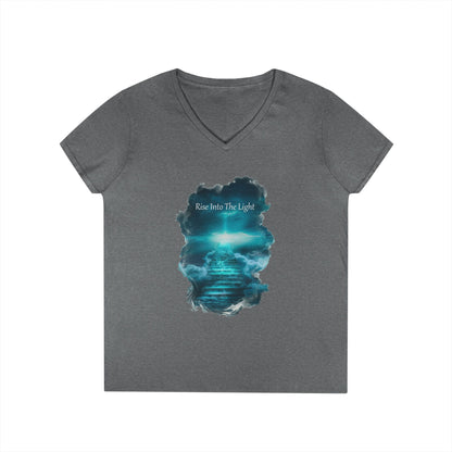 Rise Into The Light Women's V-Neck Tee