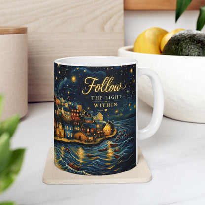 Follow The Light Within Ceramic Mug (11oz/15oz)