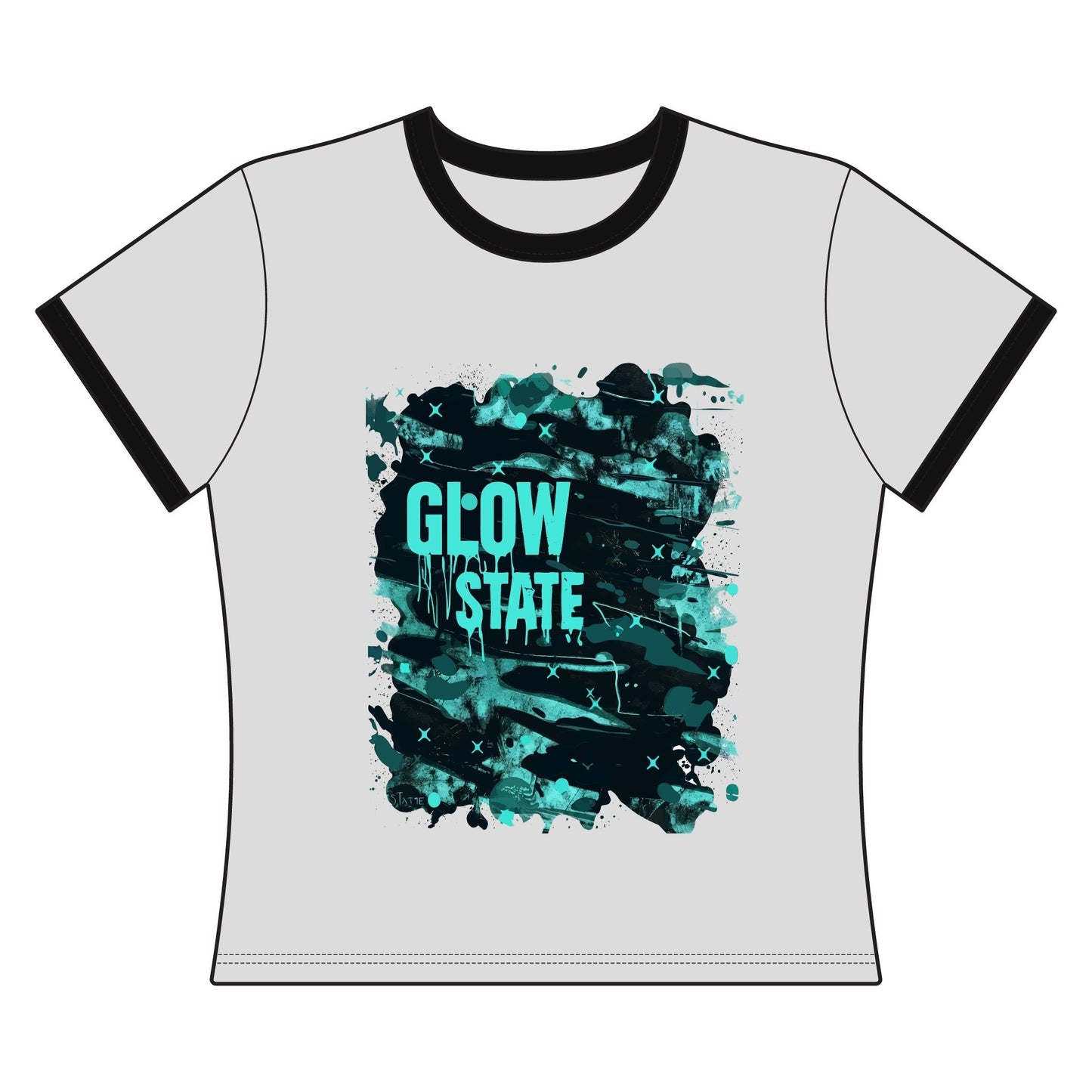 Glow State Women's Ringer Tee