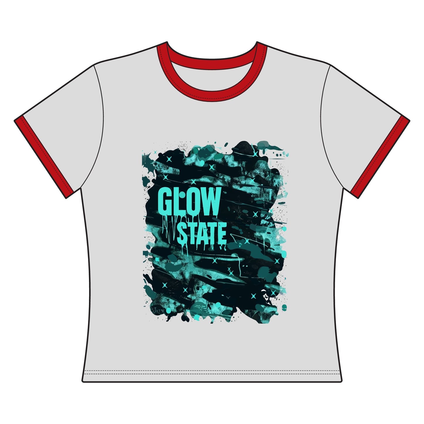 Glow State Women's Ringer Tee