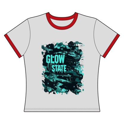 Glow State Women's Ringer Tee