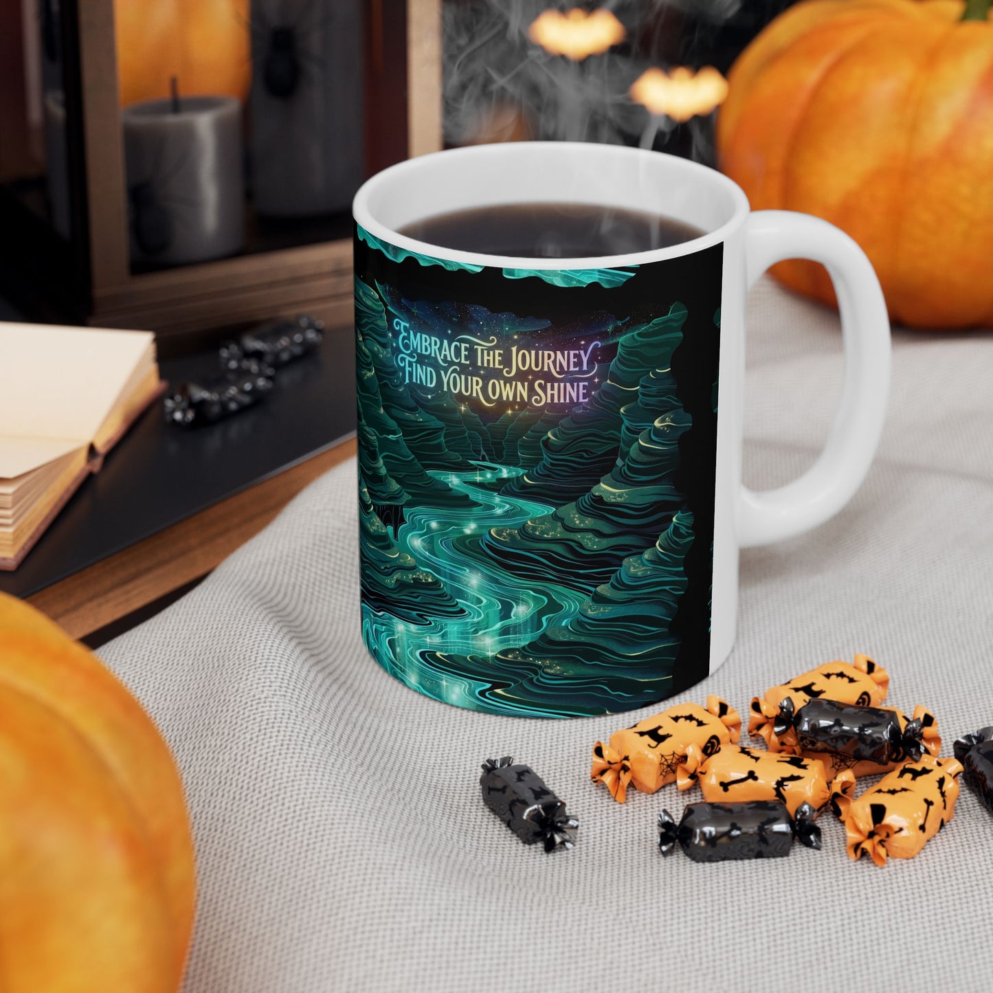Embrace The Journey Find Your Own Shine Ceramic Mug (11oz/15oz)