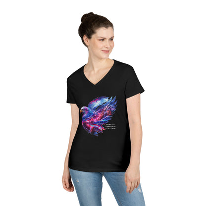 Forged Through 1776-2026 Independence Day USA Women's V-Neck Tee