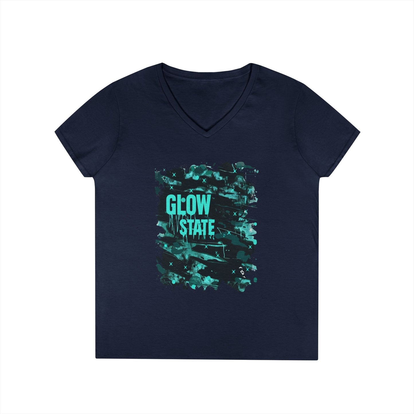 Glow State Women's V-Neck Tee