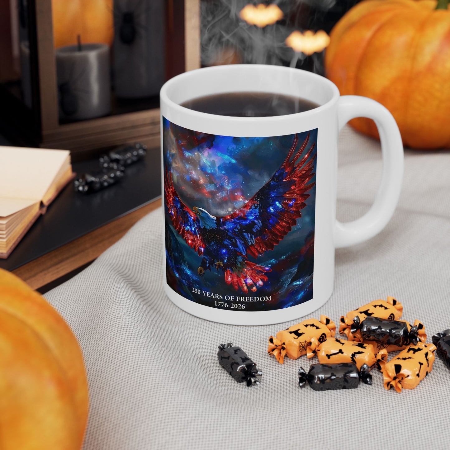 250 Years of Freedom 1776-2026 Independence Day USA Ceramic Mug (11oz/15oz)