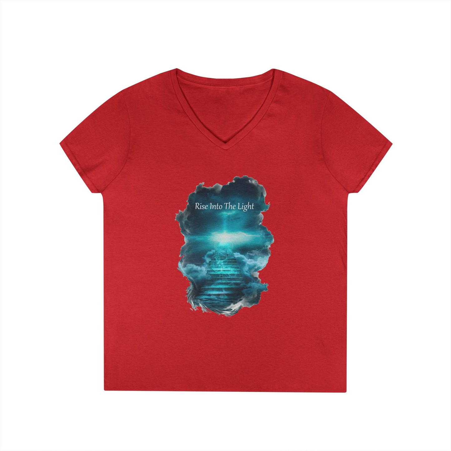 Rise Into The Light Women's V-Neck Tee