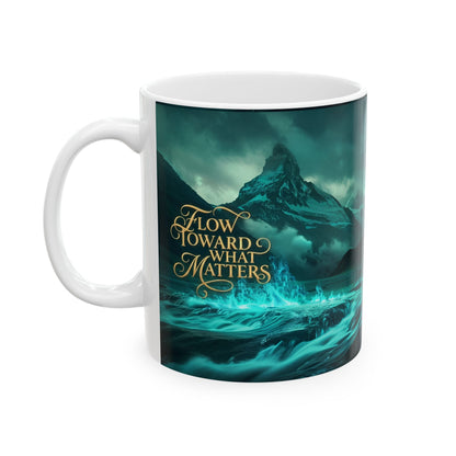 Flow Toward What Matters Ceramic Mug (11oz/15oz)