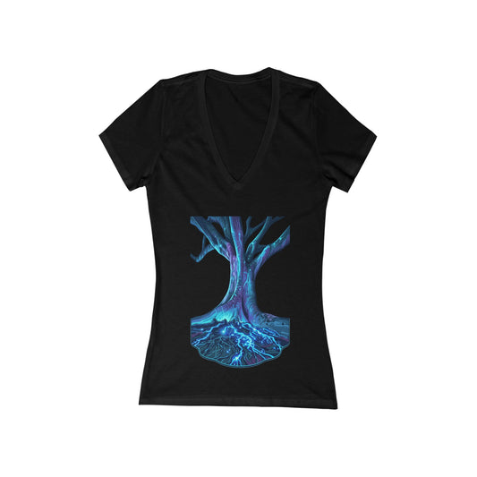 LightInTheTree Women's Deep V-neck Tee
