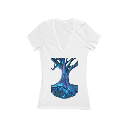 LightInTheTree Women's Deep V-neck Tee