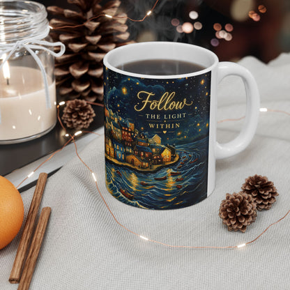 Follow The Light Within Ceramic Mug (11oz/15oz)