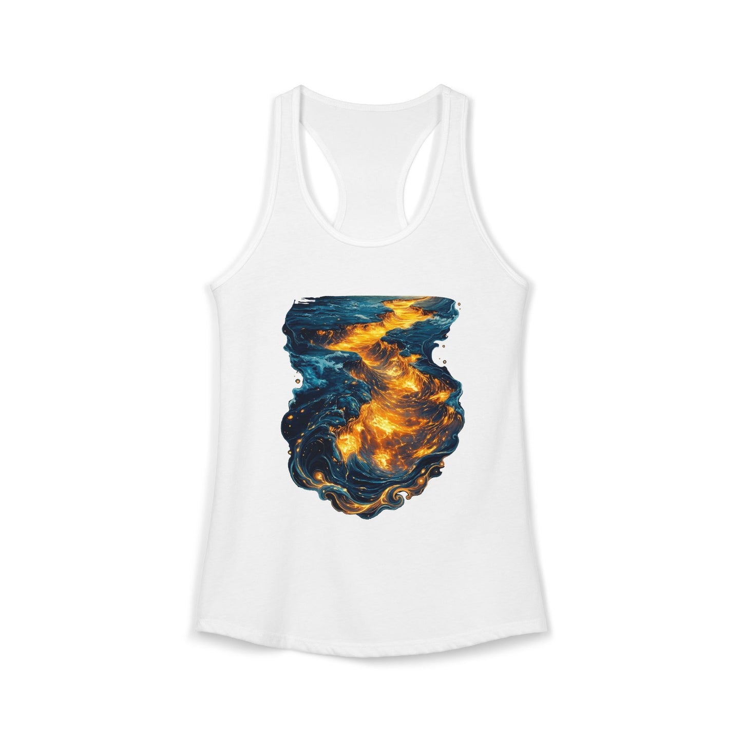 Lava Makes It Path Women's Ideal Racerback Tank